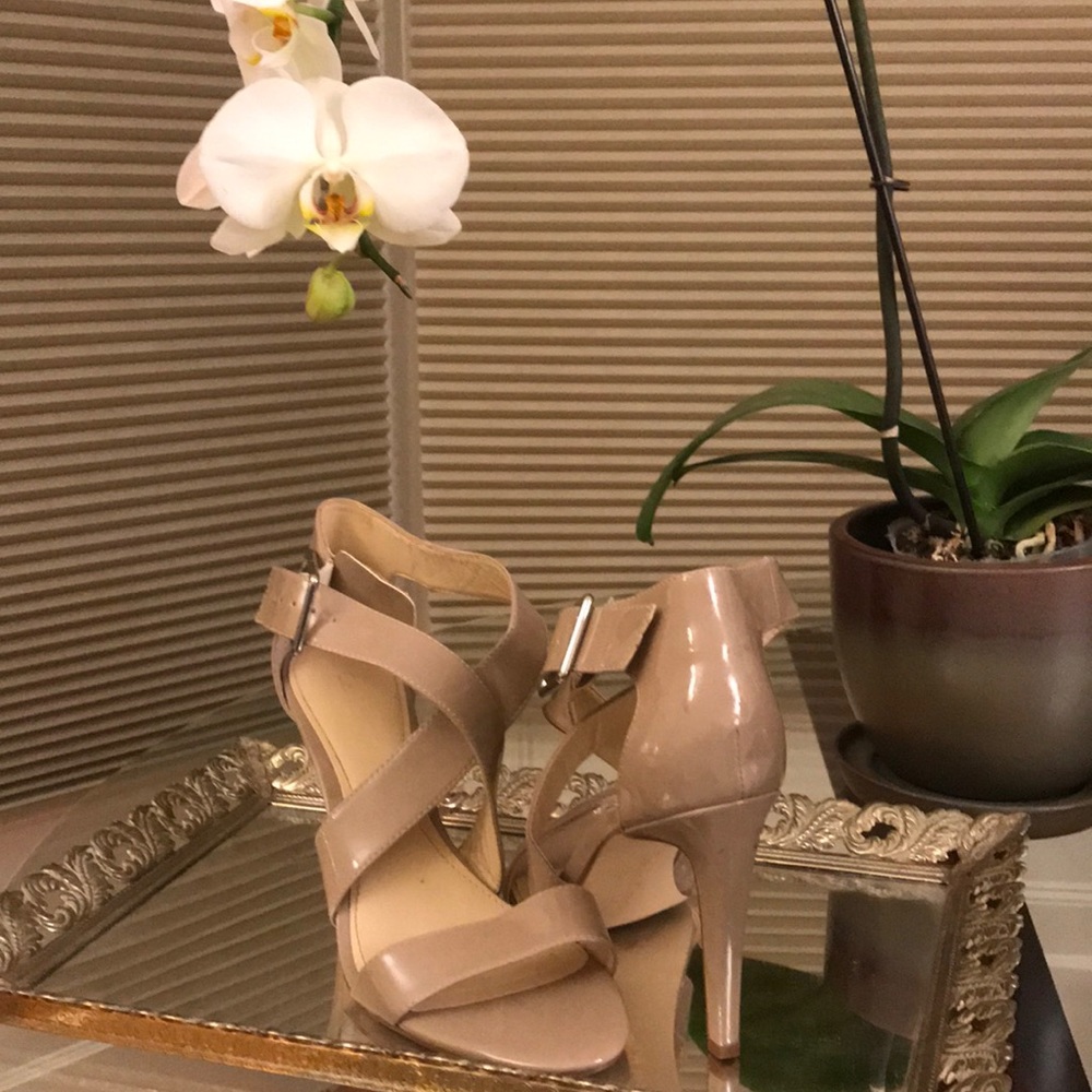 Calvin Klein Strappy Nude Heels